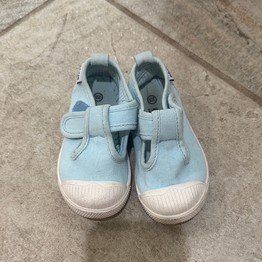 Chus light blue Velcro shoes